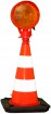 TL-Leitkegel 75 cm mit LED-Blitzleuchte 200 mm Ø einseitig