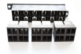 Zentralstecker-Set 6-polig schwarz